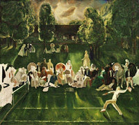 Tennis Tournament Painting George Wesley Bellows Canvas Art Fine Art Print