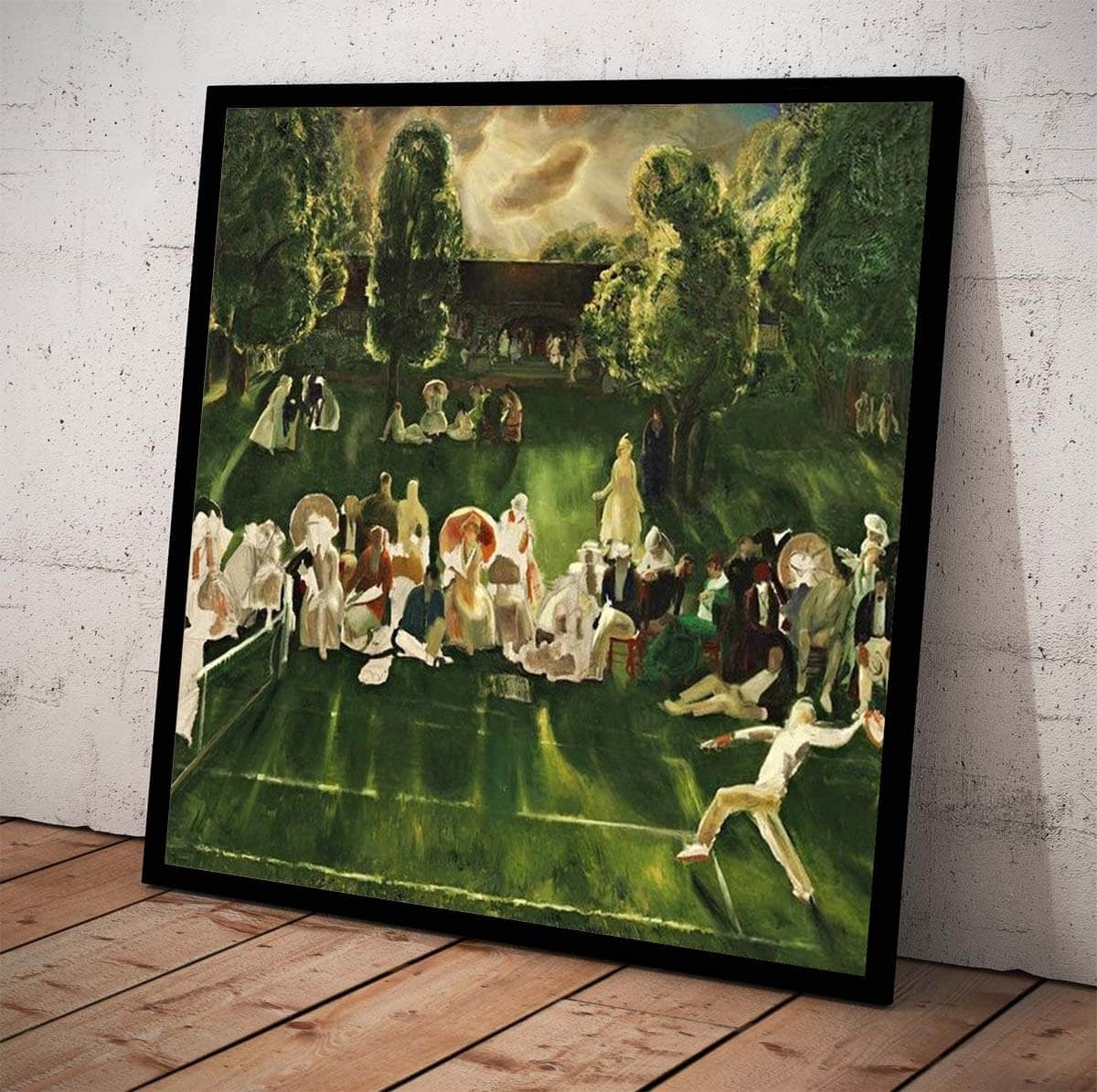 Tennis Tournament Painting George Wesley Bellows Canvas Art Fine Art Print