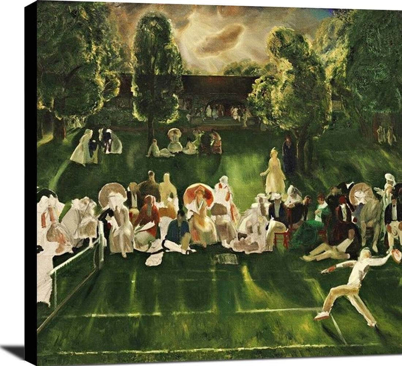 Tennis Tournament Painting George Wesley Bellows Canvas Art Fine Art Print
