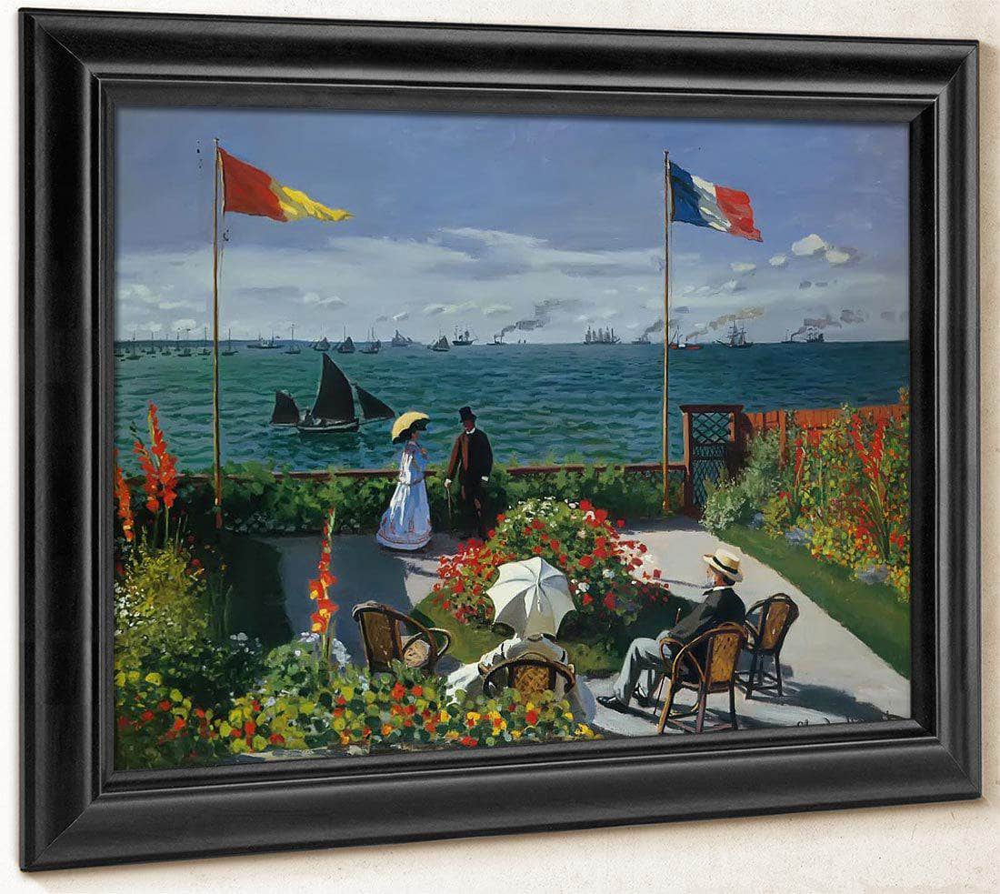 Terrace At Siante Adresse 1867 By Claude Monet Fine Art Print