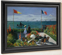 Terrace At Siante Adresse 1867 By Claude Monet Fine Art Print