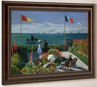 Terrace At Siante Adresse 1867 By Claude Monet Fine Art Print