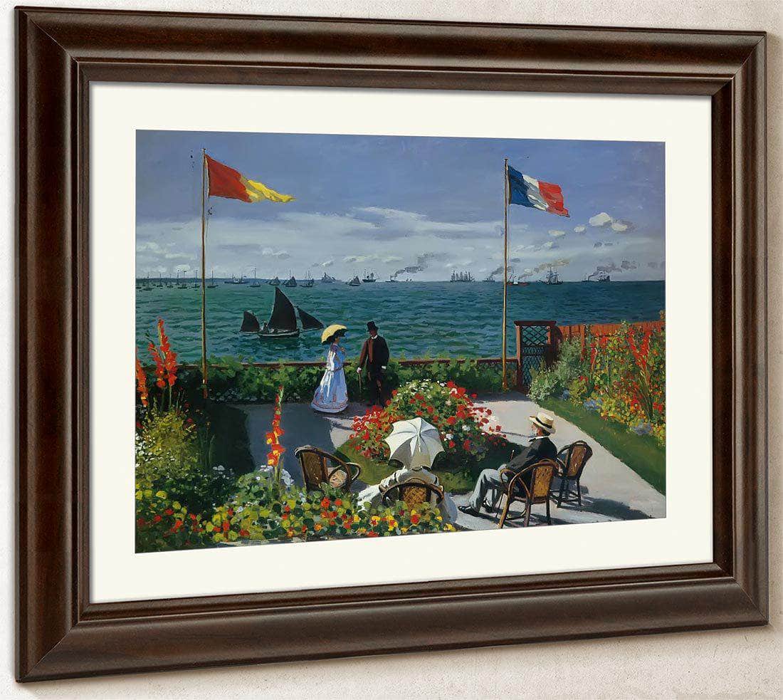 Terrace At Siante Adresse 1867 By Claude Monet Fine Art Print