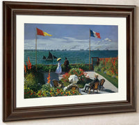 Terrace At Siante Adresse 1867 By Claude Monet Fine Art Print