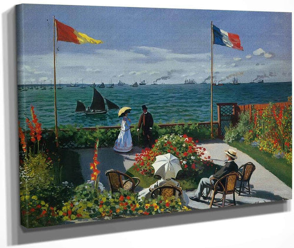 Terrace At Siante Adresse 1867 By Claude Monet Fine Art Print