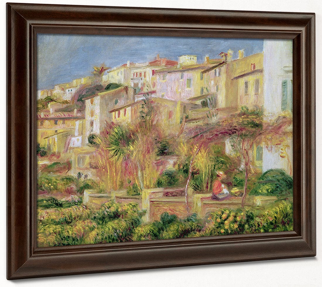 Terrace In Cagnes By Pierre Auguste Renoir Fine Art Print