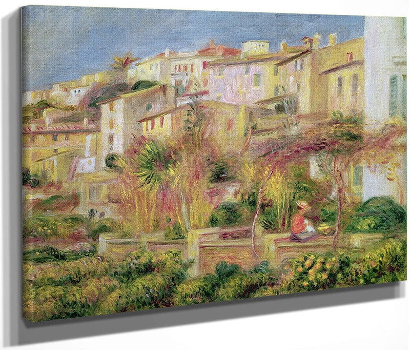 Terrace In Cagnes By Pierre Auguste Renoir Fine Art Print