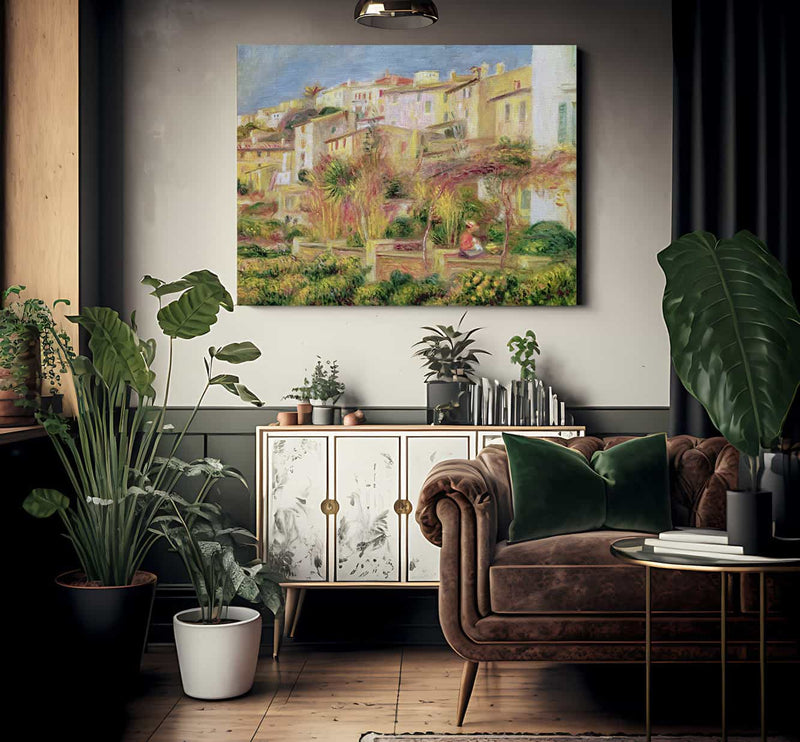 Terrace In Cagnes By Pierre Auguste Renoir Fine Art Print