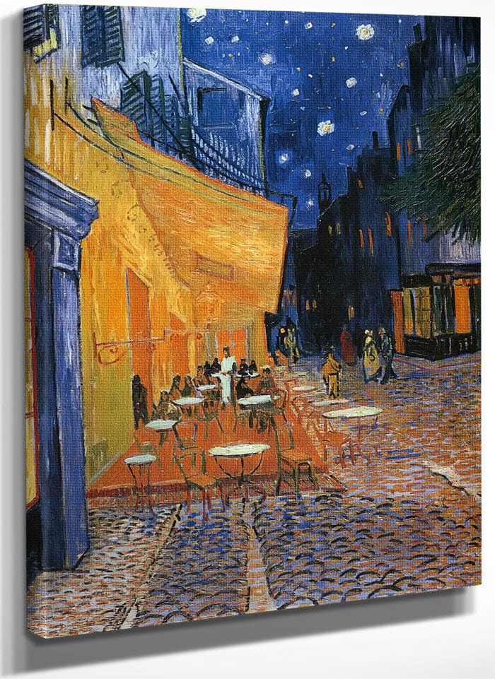 Terrace Of A Cafe At Night By Vincent Van Gogh Fine Art Print
