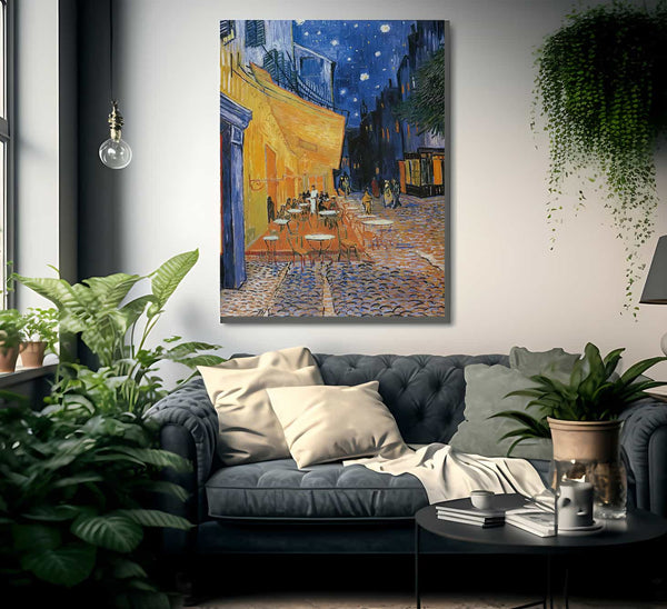 Terrace Of A Cafe At Night By Vincent Van Gogh Fine Art Print