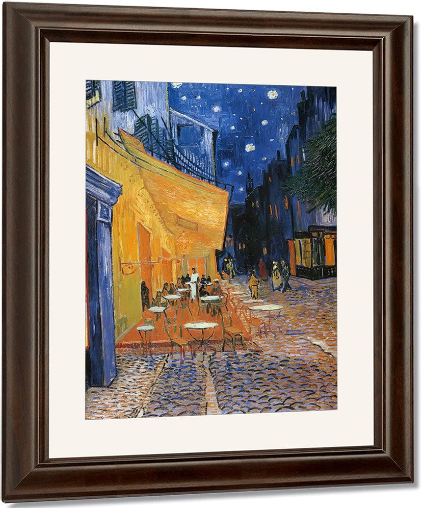 Terrace Of A Cafe At Night By Vincent Van Gogh Fine Art Print