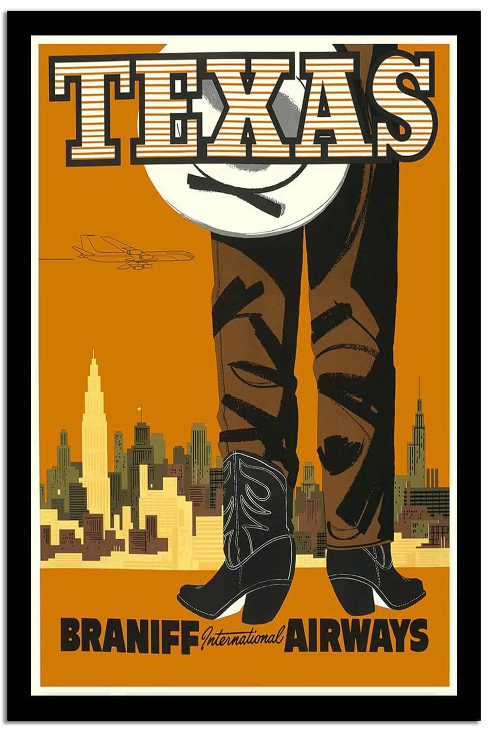 Texas  Vintage Poster Fine Art Print