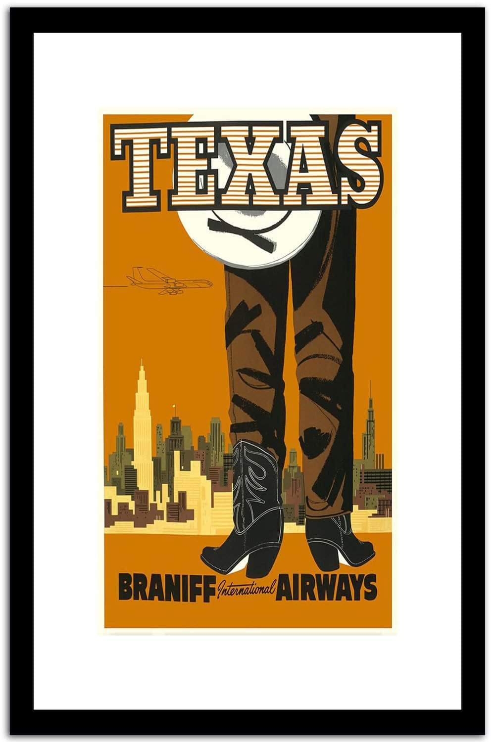 Texas  Vintage Poster Fine Art Print