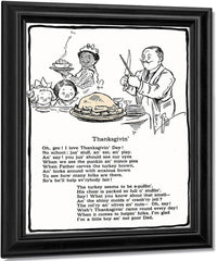 Thanksgivin Illustrated By Grace G Drayton Fine Art Print