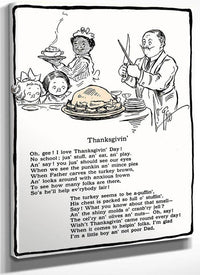 Thanksgivin Illustrated By Grace G Drayton Fine Art Print