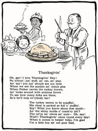 Thanksgivin Illustrated By Grace G Drayton Fine Art Print