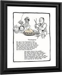 Thanksgivin Illustrated By Grace G Drayton Fine Art Print
