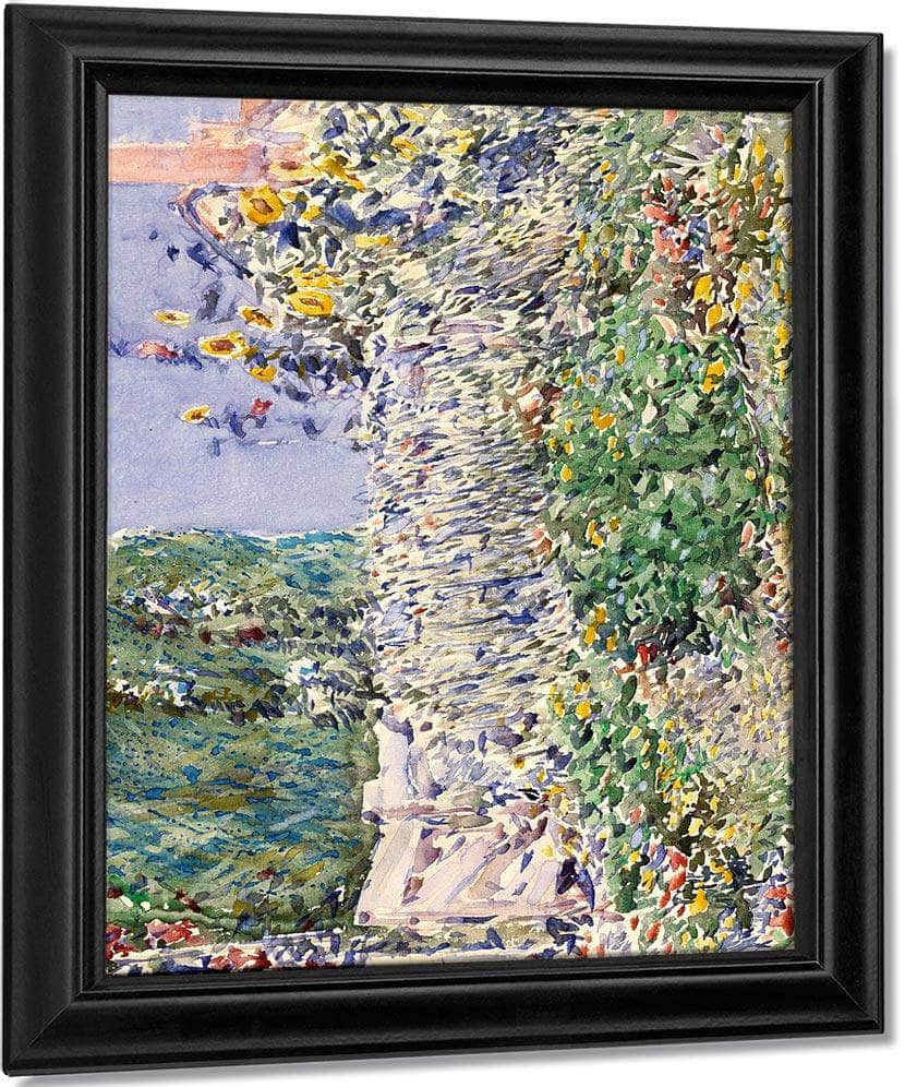 Thaxter's Garden By Childe Hassam Fine Art Print