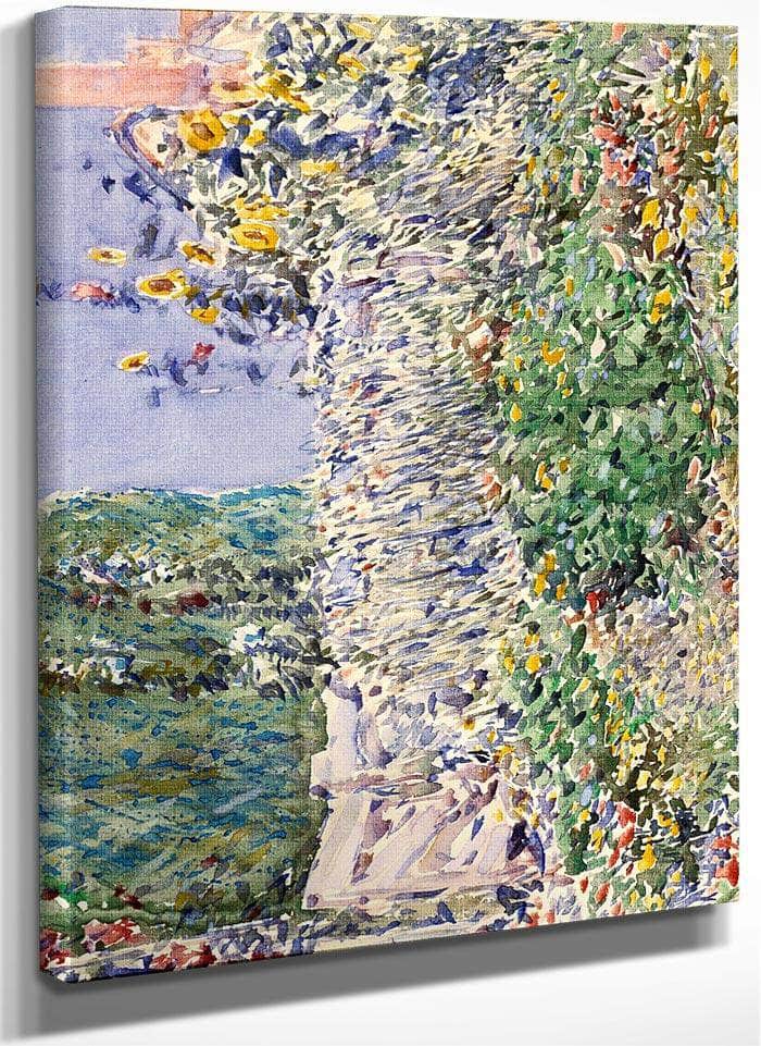 Thaxter's Garden By Childe Hassam Fine Art Print