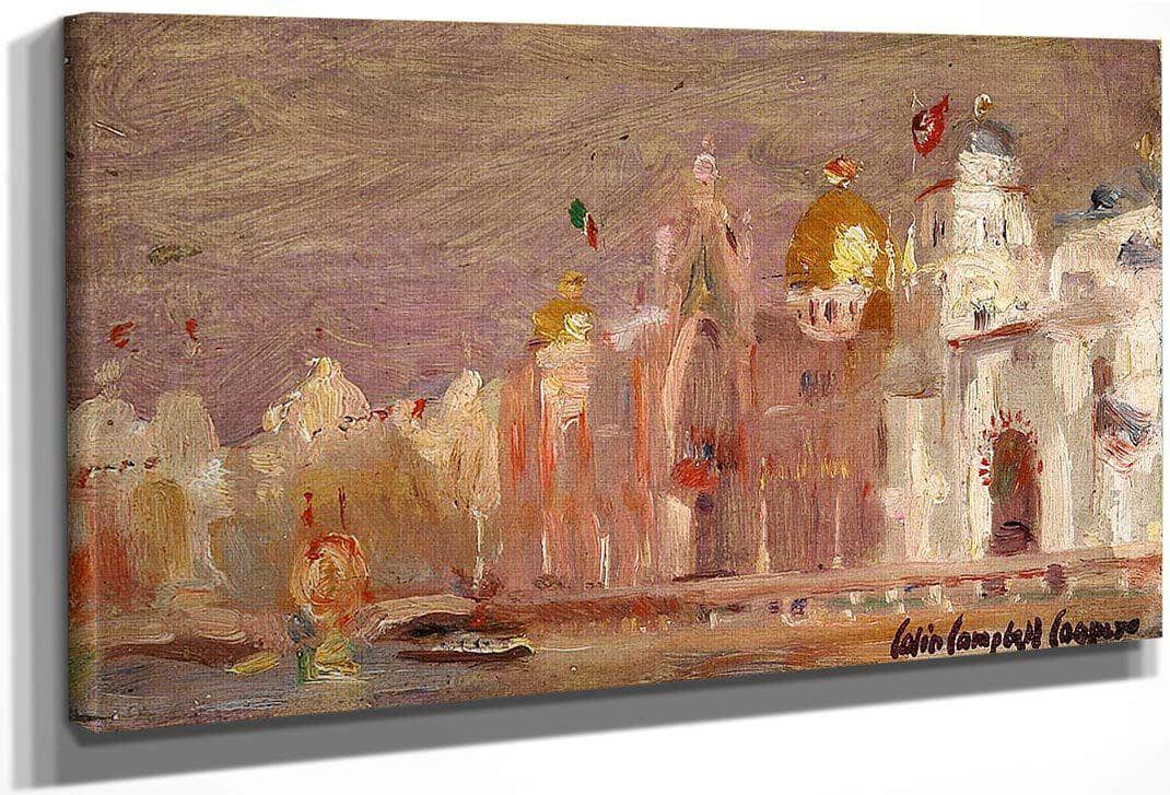 The 1900 Paris Exposition By Colin Campbell Cooper Fine Art Print