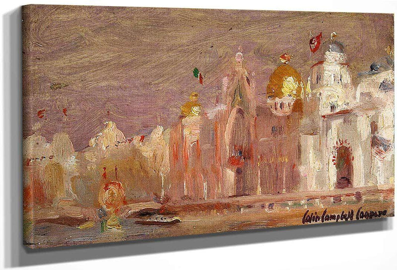 The 1900 Paris Exposition By Colin Campbell Cooper Fine Art Print