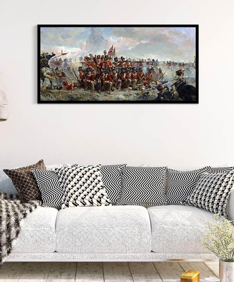 The 28th Regiment At Quatre Bras Painting Elizabeth Thompson Canvas Art Fine Art Print
