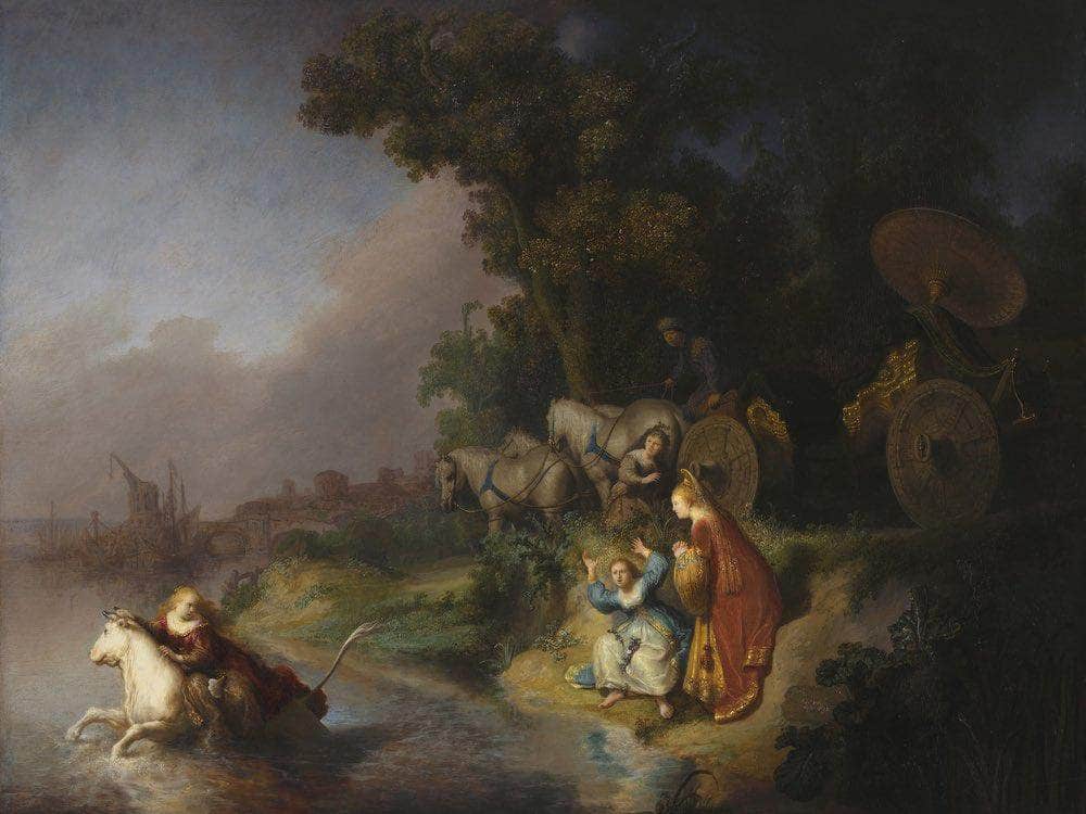 The Abduction Of Europa By Rembrandt Fine Art Print