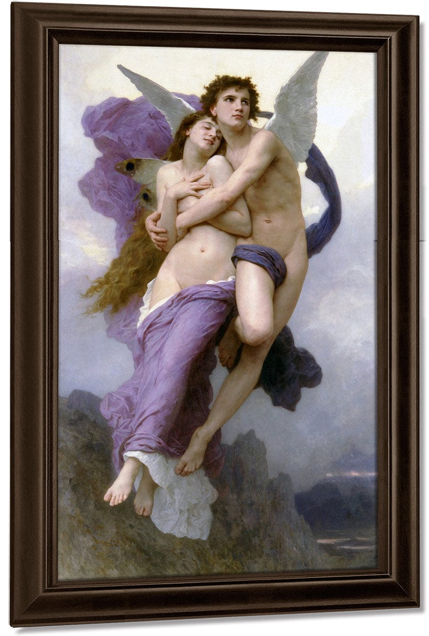 The Abduction Of Psyche 1895 By William Adolphe Bouguereau Fine Art Print