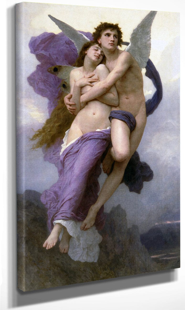 The Abduction Of Psyche 1895 By William Adolphe Bouguereau Fine Art Print