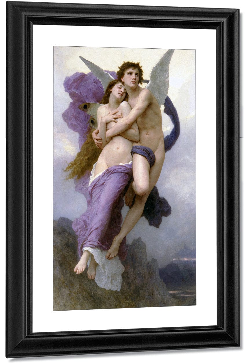 The Abduction Of Psyche 1895 By William Adolphe Bouguereau Fine Art Print