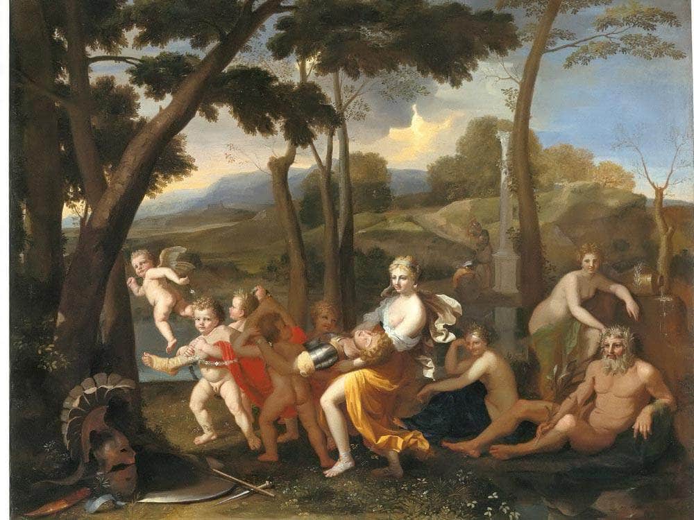 The Abduction Of Rinaldo By Nicholas Poussin Fine Art Print