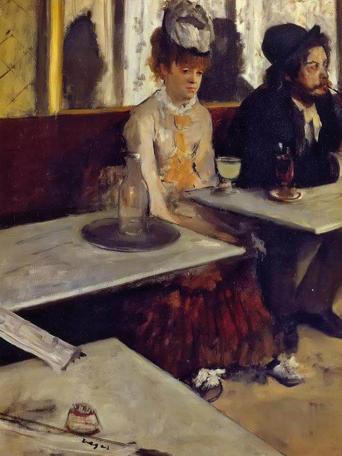 The Absinth Drinker By Edgar Degas Fine Art Print