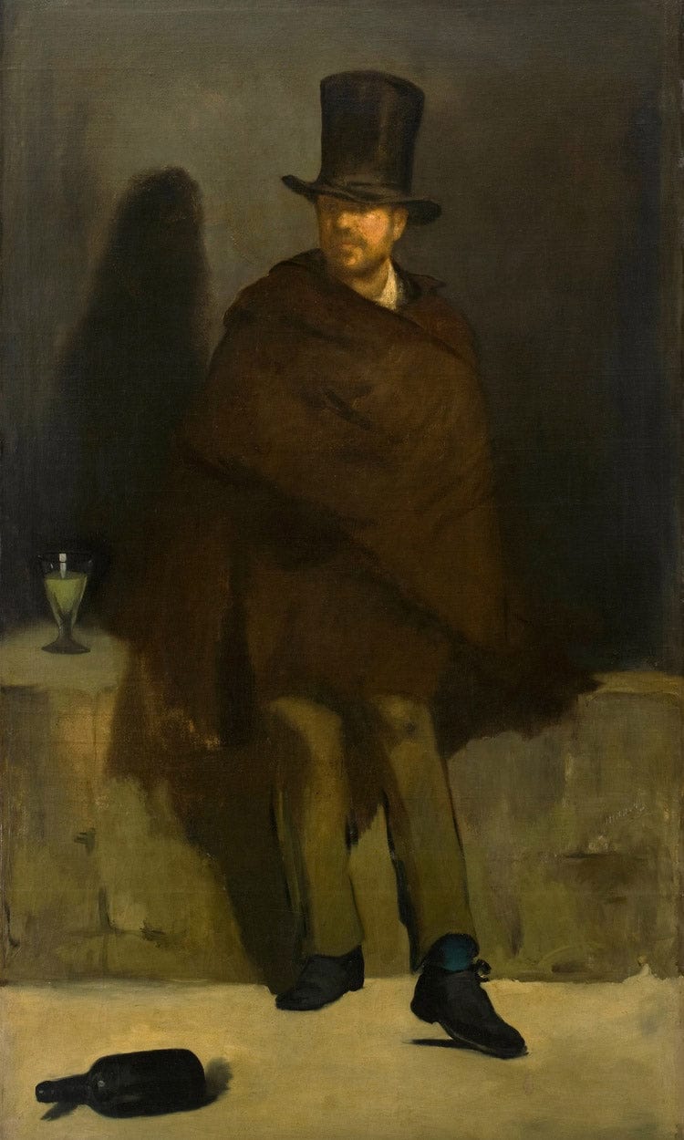 The Absinthe Drinker By Edouard Manet Fine Art Print