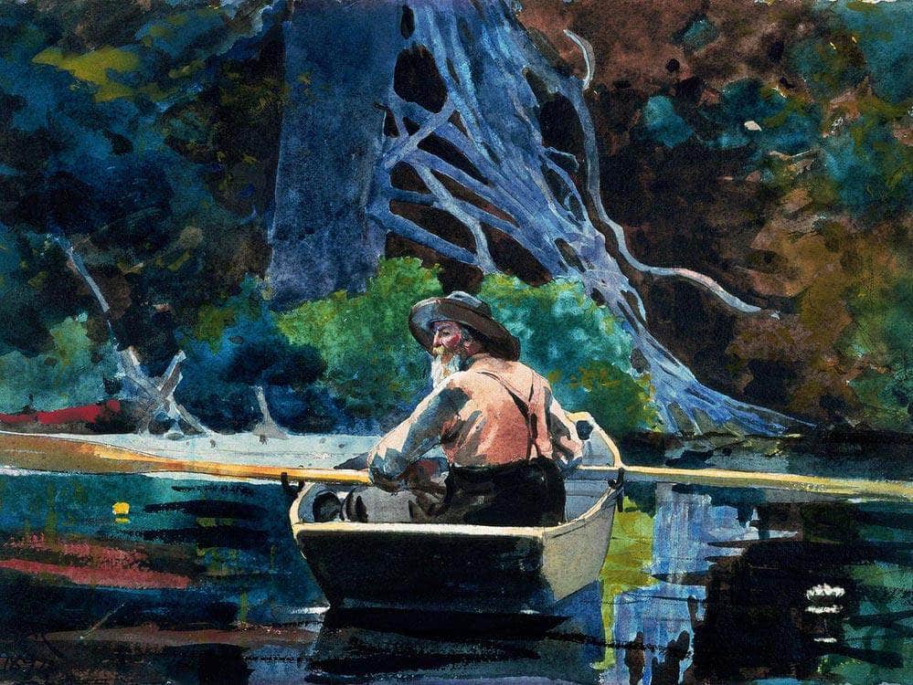 The Adirondacks Guide By Winslow Homer Fine Art Print