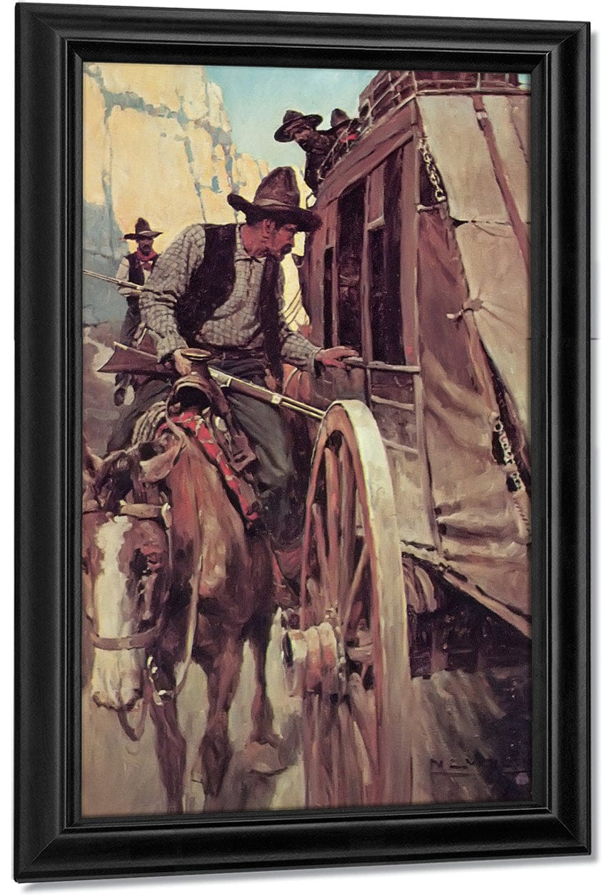 The Admirable Outlaw By NC Wyeth Fine Art Print