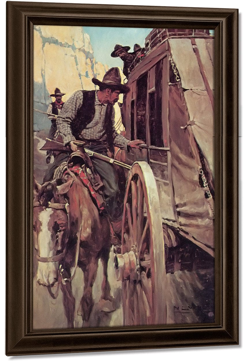 The Admirable Outlaw By NC Wyeth Fine Art Print
