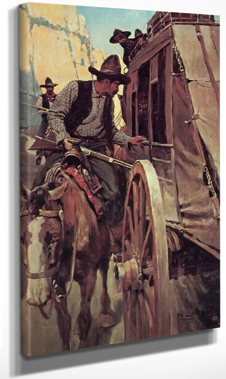 The Admirable Outlaw By NC Wyeth Fine Art Print