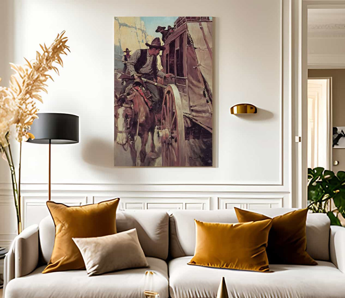 The Admirable Outlaw By NC Wyeth Fine Art Print