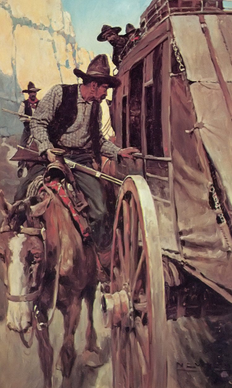 The Admirable Outlaw By NC Wyeth Fine Art Print