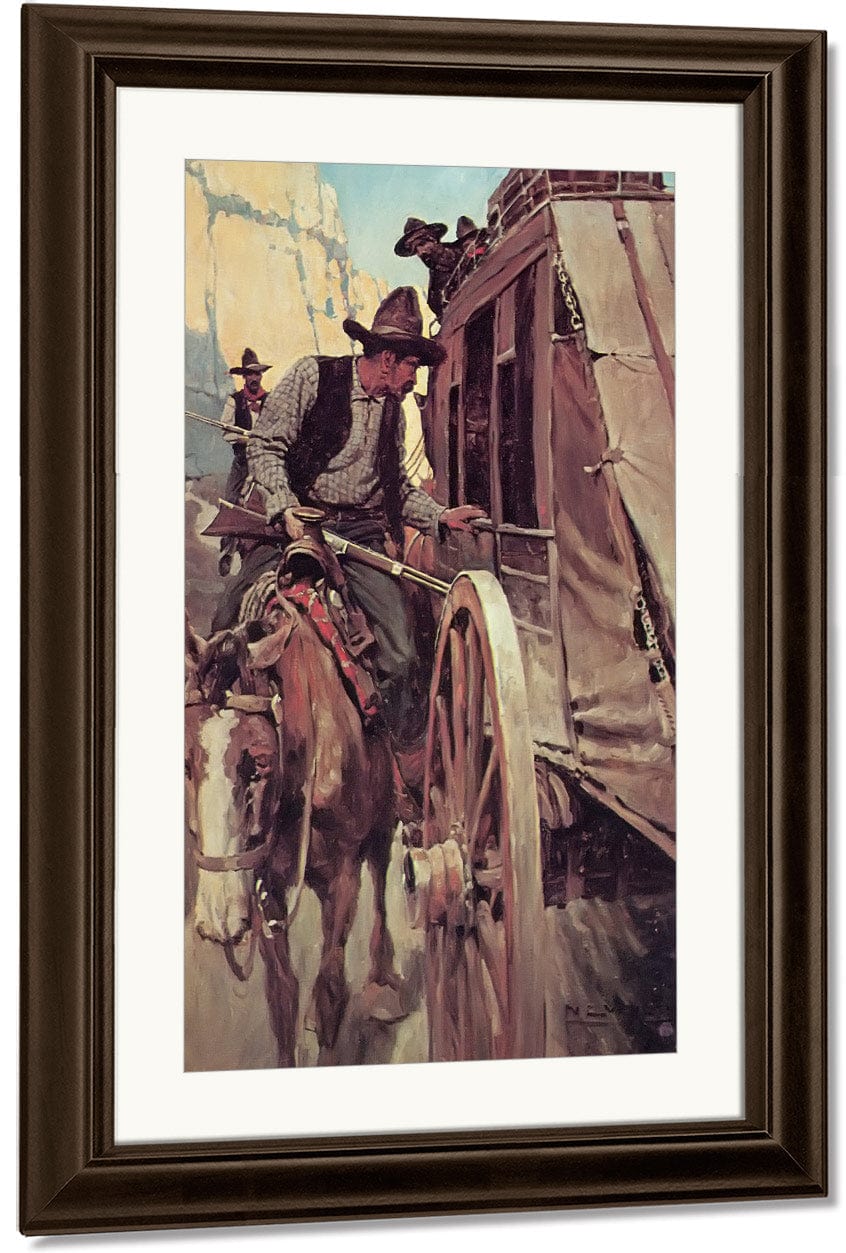 The Admirable Outlaw By NC Wyeth Fine Art Print
