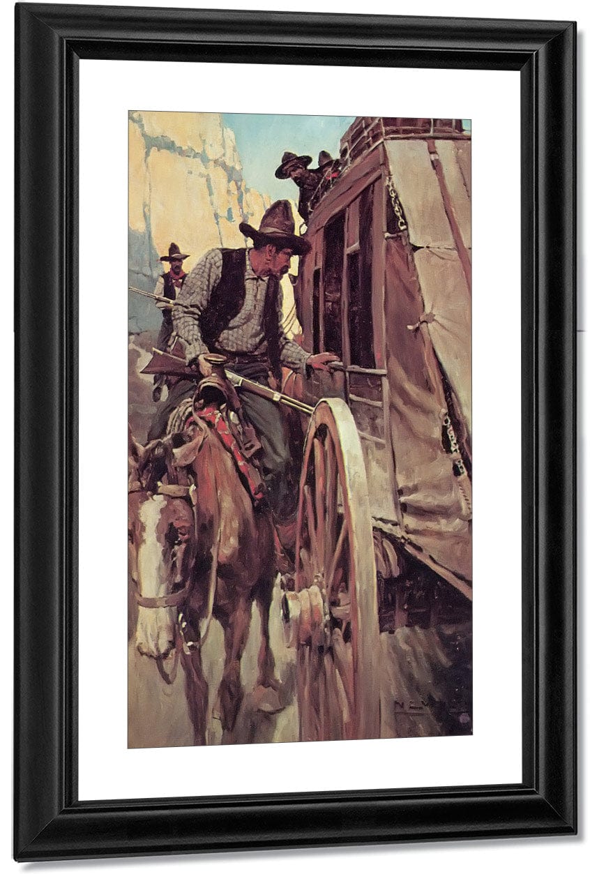 The Admirable Outlaw By NC Wyeth Fine Art Print