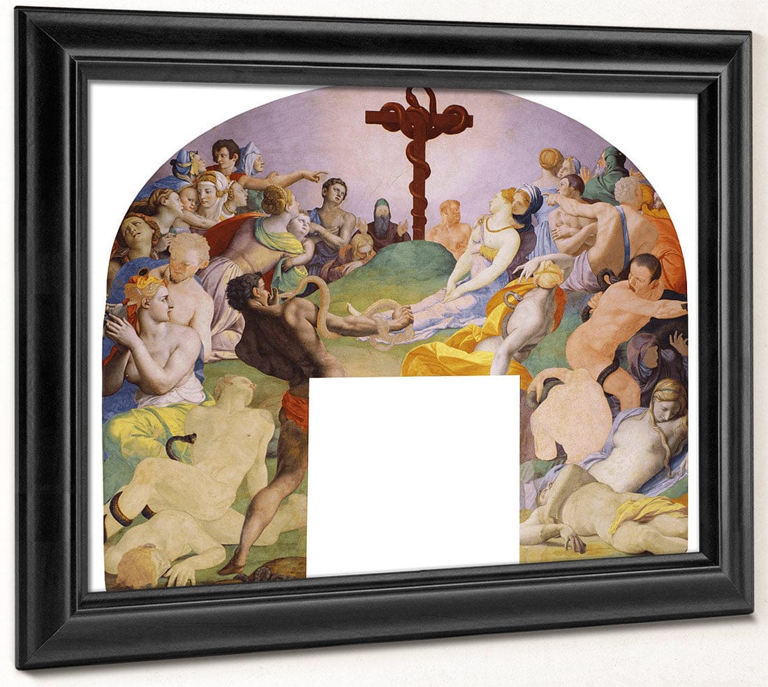 The Adoration Of The Bronze Snake 1540 1545 104X81Cm Palazzo Vecchio Museum By Agnolo Bronzino Fine Art Print