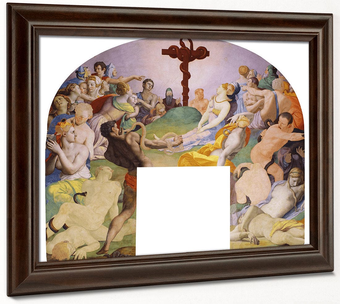 The Adoration Of The Bronze Snake 1540 1545 104X81Cm Palazzo Vecchio Museum By Agnolo Bronzino Fine Art Print