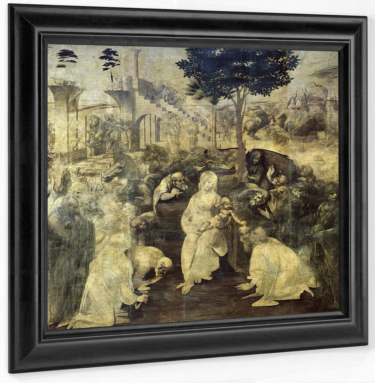 The Adoration Of The Magi By Leonardo Da Vinci Fine Art Print