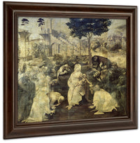 The Adoration Of The Magi By Leonardo Da Vinci Fine Art Print