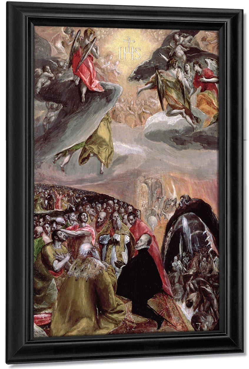 The Adoration Of The Name Of Jesus  2 By El Greco Fine Art Print
