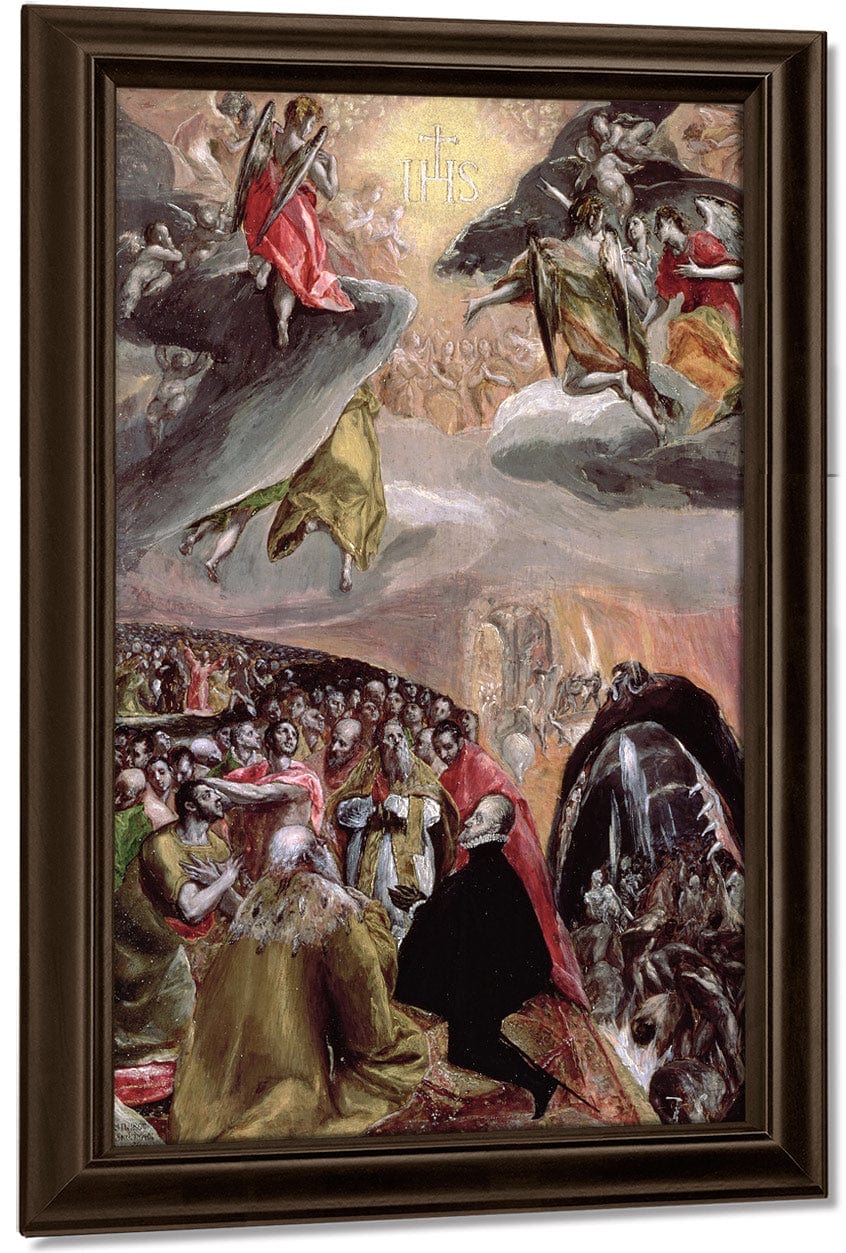 The Adoration Of The Name Of Jesus  2 By El Greco Fine Art Print