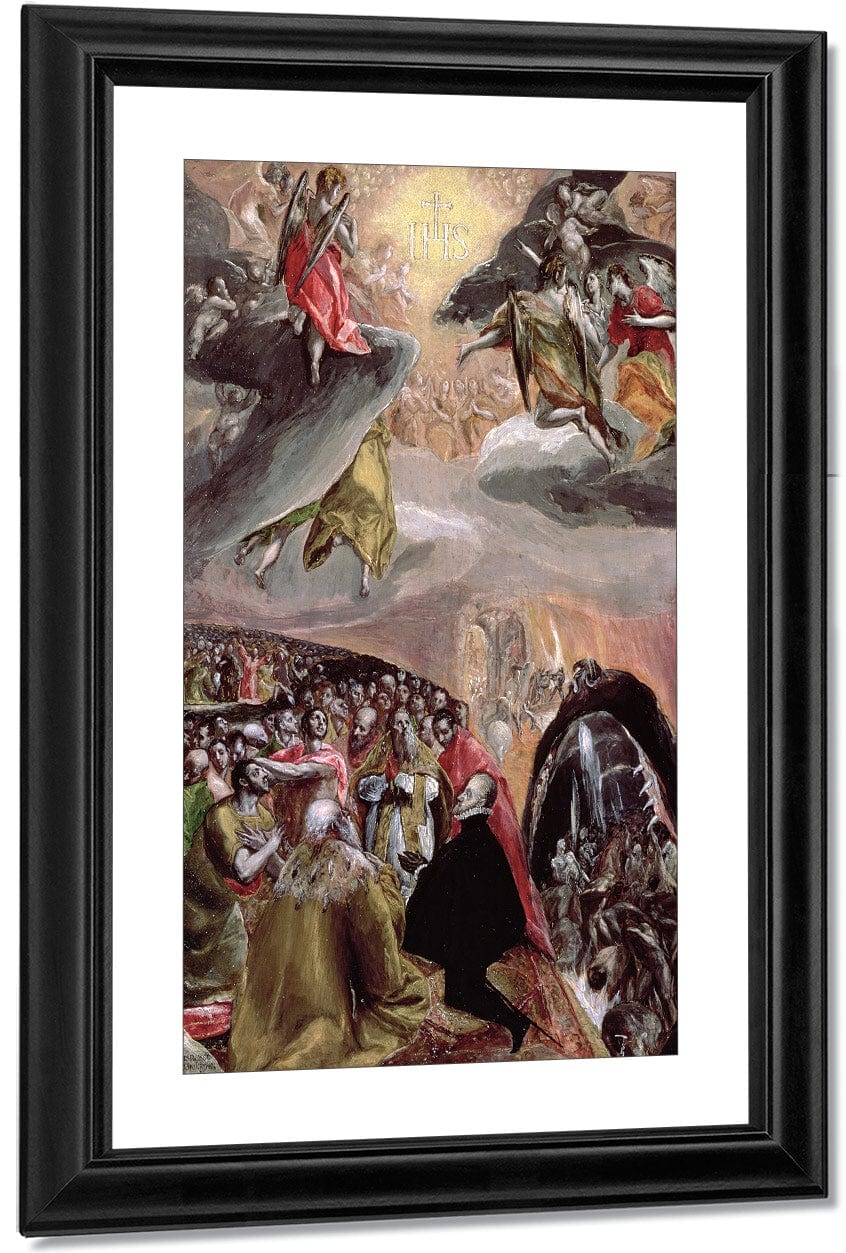 The Adoration Of The Name Of Jesus  2 By El Greco Fine Art Print