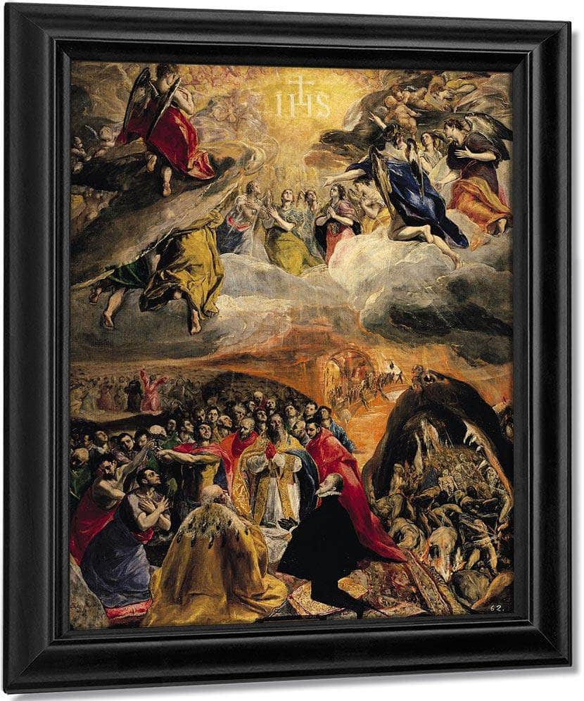 The Adoration Of The Name Of Jesus By El Greco Fine Art Print