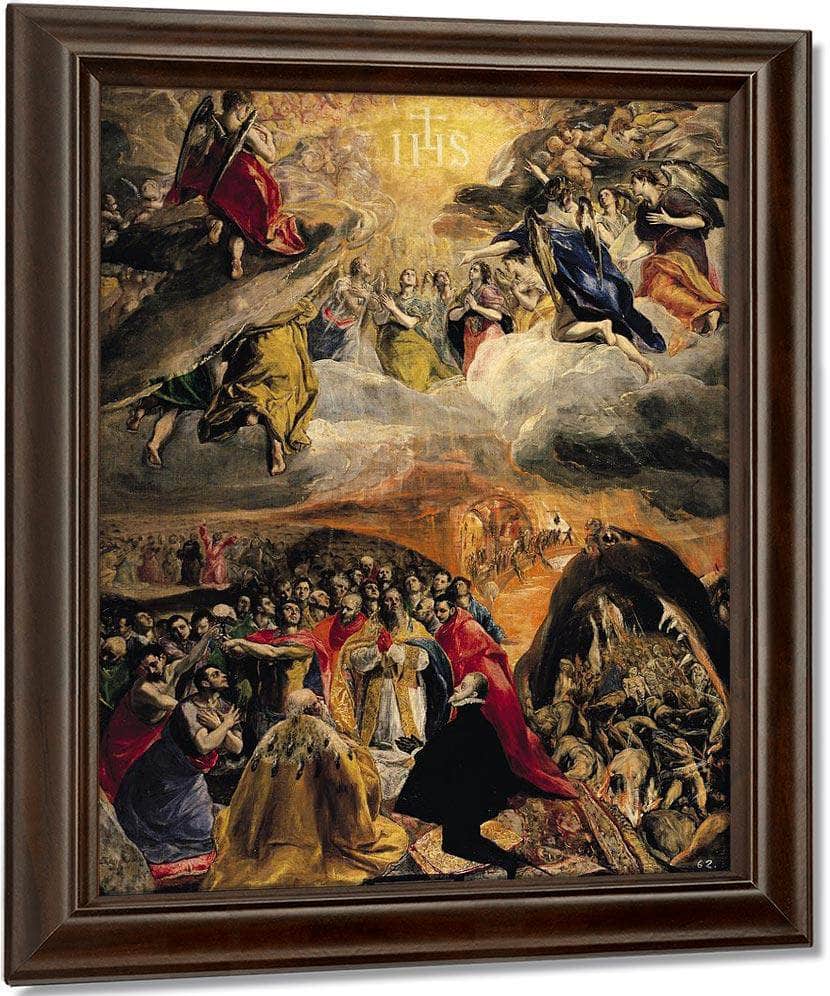 The Adoration Of The Name Of Jesus By El Greco Fine Art Print
